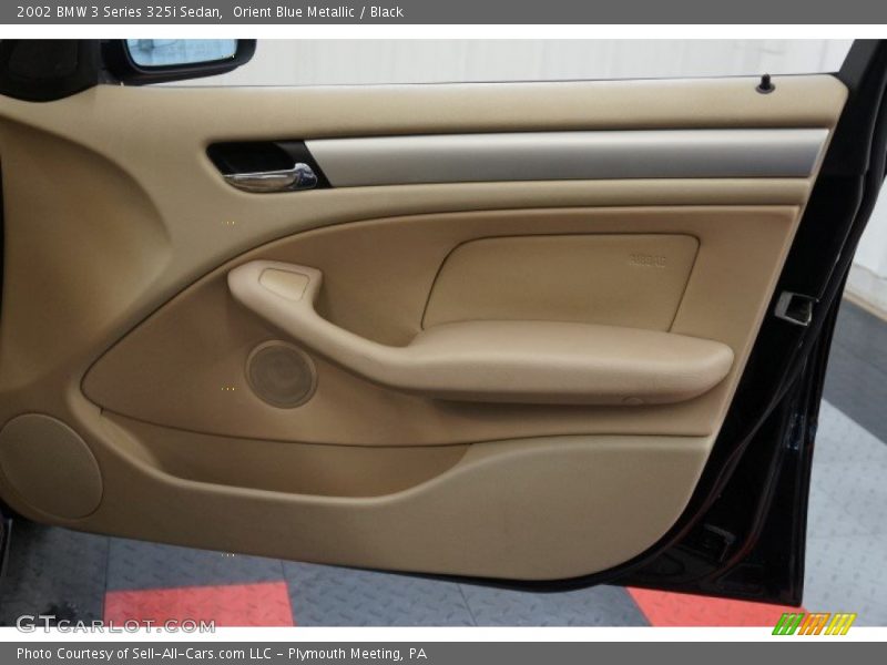 Orient Blue Metallic / Black 2002 BMW 3 Series 325i Sedan