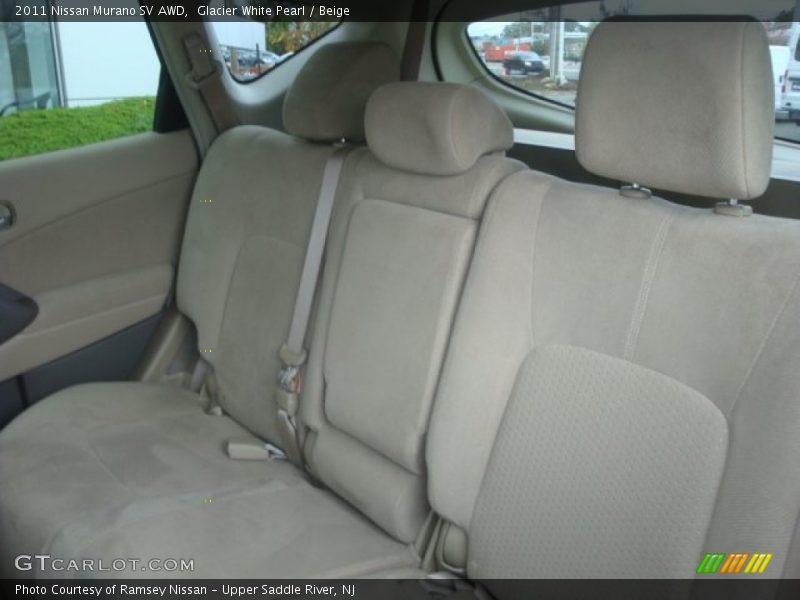 Glacier White Pearl / Beige 2011 Nissan Murano SV AWD