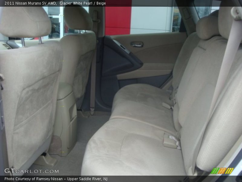 Glacier White Pearl / Beige 2011 Nissan Murano SV AWD