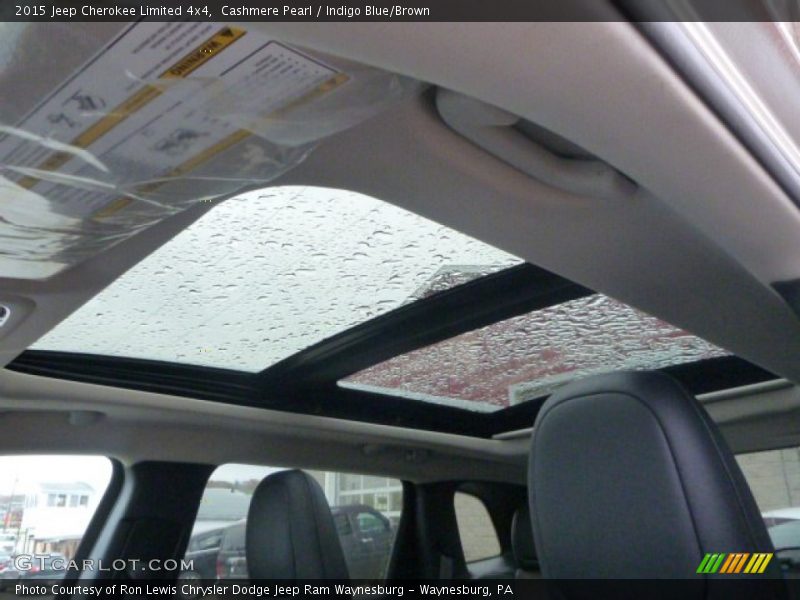 Cashmere Pearl / Indigo Blue/Brown 2015 Jeep Cherokee Limited 4x4