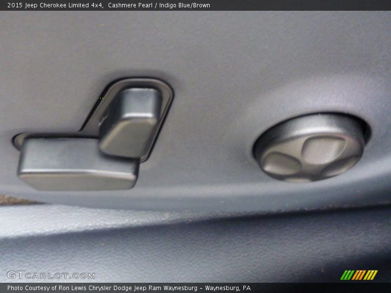 Cashmere Pearl / Indigo Blue/Brown 2015 Jeep Cherokee Limited 4x4