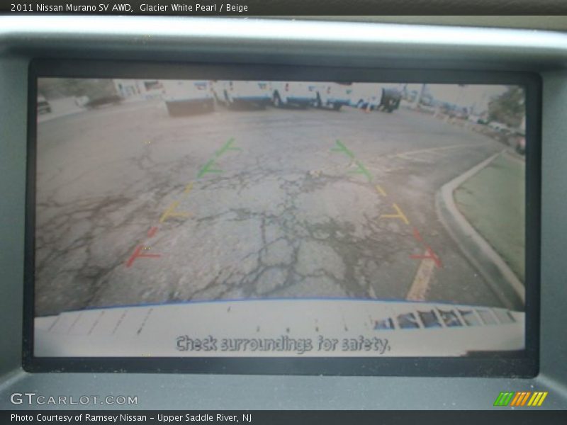 Glacier White Pearl / Beige 2011 Nissan Murano SV AWD