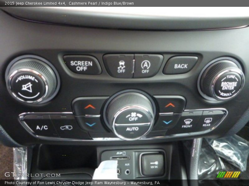 Cashmere Pearl / Indigo Blue/Brown 2015 Jeep Cherokee Limited 4x4