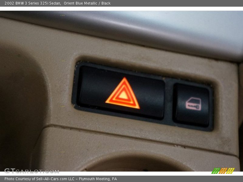 Orient Blue Metallic / Black 2002 BMW 3 Series 325i Sedan