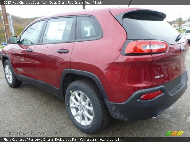 Deep Cherry Red Crystal Pearl / Black 2015 Jeep Cherokee Sport 4x4