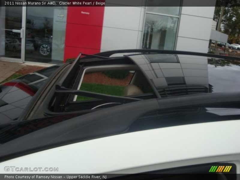 Glacier White Pearl / Beige 2011 Nissan Murano SV AWD