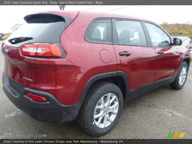 Deep Cherry Red Crystal Pearl / Black 2015 Jeep Cherokee Sport 4x4