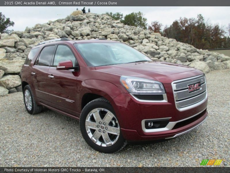 Crimson Red Tincoat / Cocoa Dune 2015 GMC Acadia Denali AWD