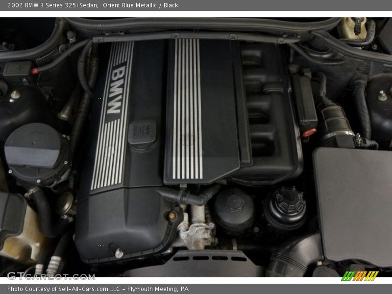 Orient Blue Metallic / Black 2002 BMW 3 Series 325i Sedan
