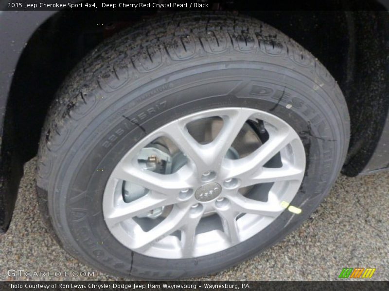 Deep Cherry Red Crystal Pearl / Black 2015 Jeep Cherokee Sport 4x4
