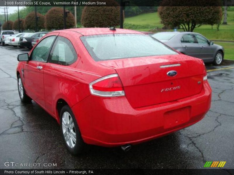 Vermillion Red / Medium Stone 2008 Ford Focus SE Coupe