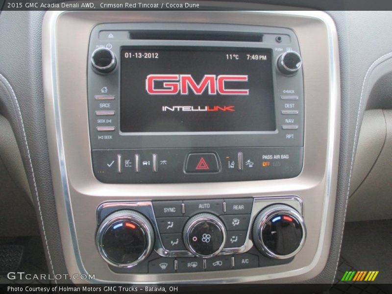 Crimson Red Tincoat / Cocoa Dune 2015 GMC Acadia Denali AWD