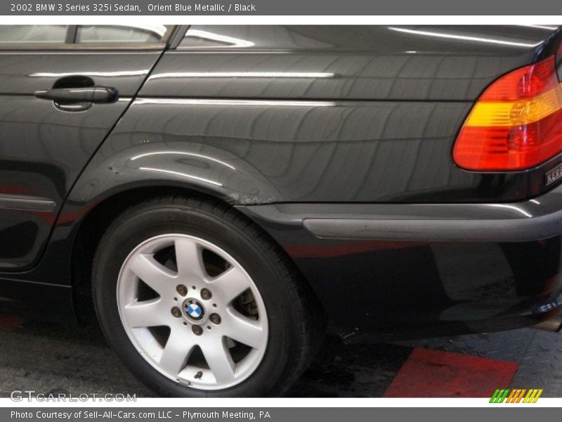 Orient Blue Metallic / Black 2002 BMW 3 Series 325i Sedan