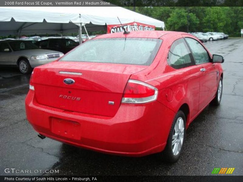 Vermillion Red / Medium Stone 2008 Ford Focus SE Coupe