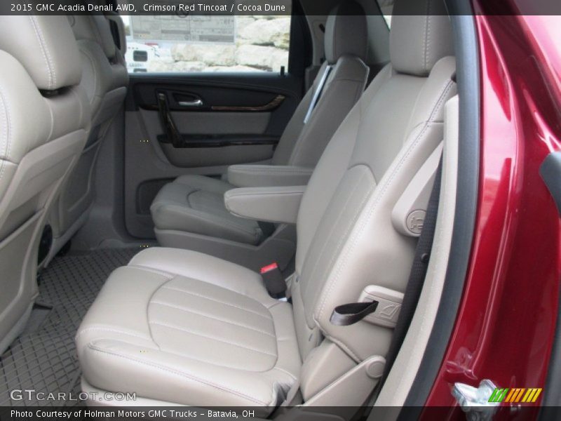 Crimson Red Tincoat / Cocoa Dune 2015 GMC Acadia Denali AWD