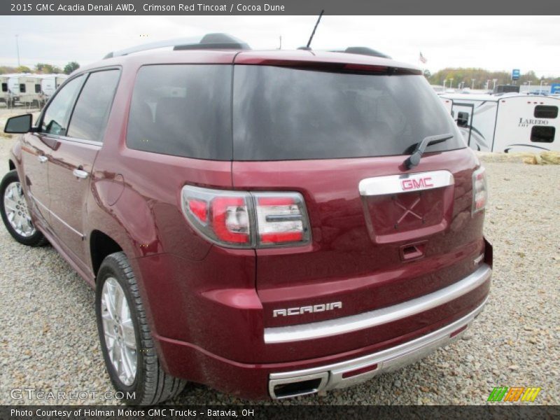 Crimson Red Tincoat / Cocoa Dune 2015 GMC Acadia Denali AWD