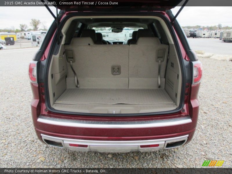 Crimson Red Tincoat / Cocoa Dune 2015 GMC Acadia Denali AWD