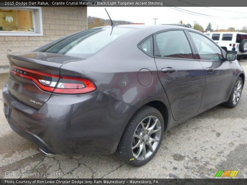 Granite Crystal Metallic / Black/Light Tungsten Accent Stitching 2015 Dodge Dart Rallye
