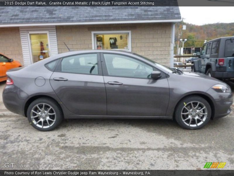 Granite Crystal Metallic / Black/Light Tungsten Accent Stitching 2015 Dodge Dart Rallye