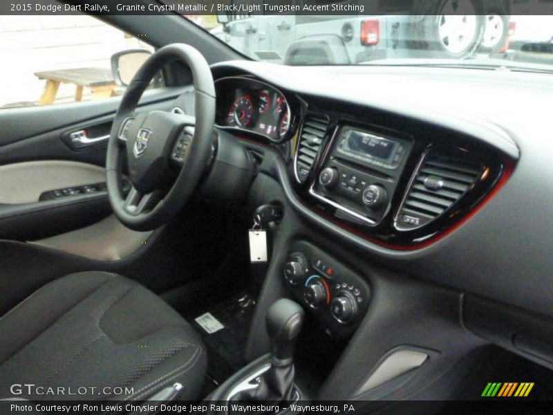 Granite Crystal Metallic / Black/Light Tungsten Accent Stitching 2015 Dodge Dart Rallye