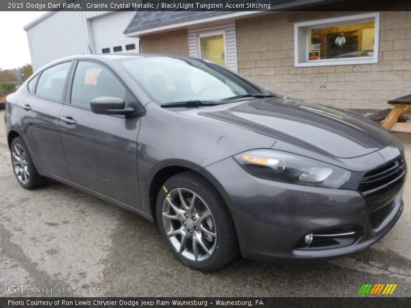 Granite Crystal Metallic / Black/Light Tungsten Accent Stitching 2015 Dodge Dart Rallye