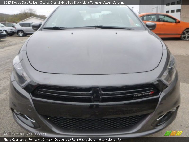 Granite Crystal Metallic / Black/Light Tungsten Accent Stitching 2015 Dodge Dart Rallye