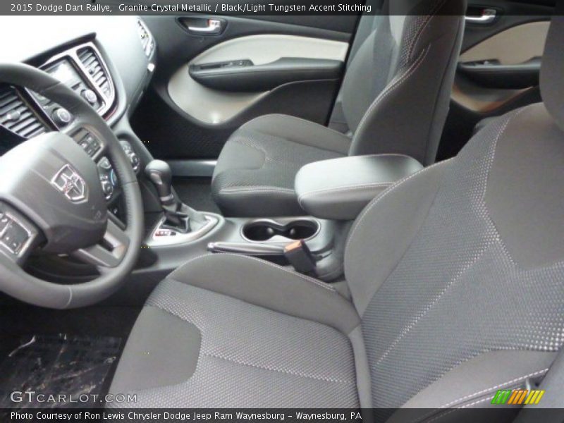 Granite Crystal Metallic / Black/Light Tungsten Accent Stitching 2015 Dodge Dart Rallye