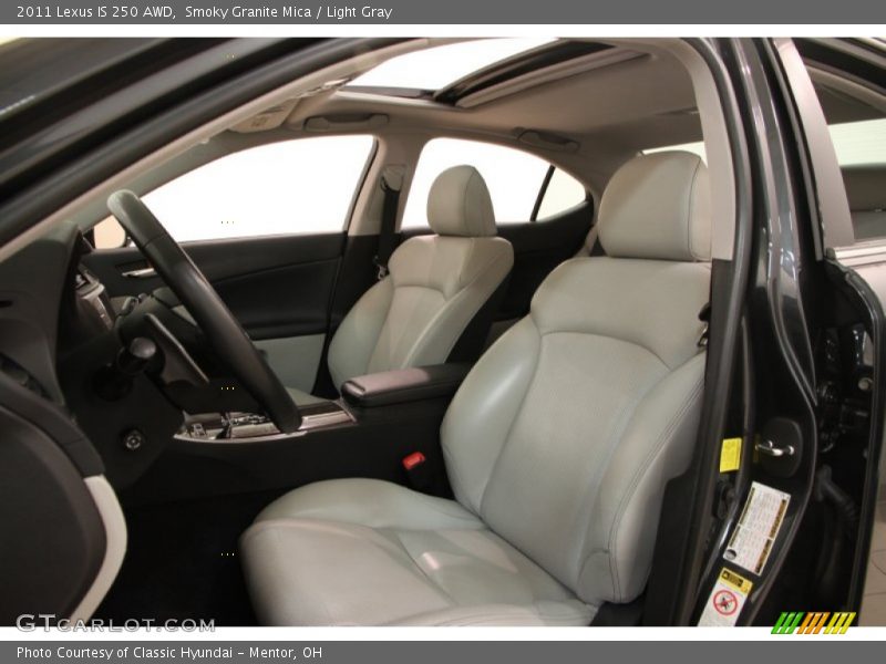 Smoky Granite Mica / Light Gray 2011 Lexus IS 250 AWD