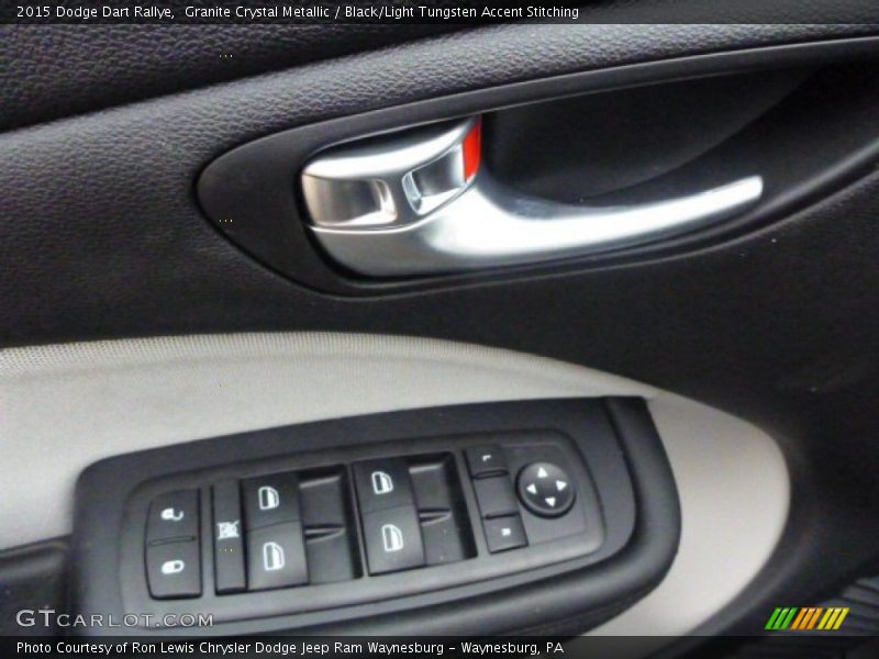 Granite Crystal Metallic / Black/Light Tungsten Accent Stitching 2015 Dodge Dart Rallye