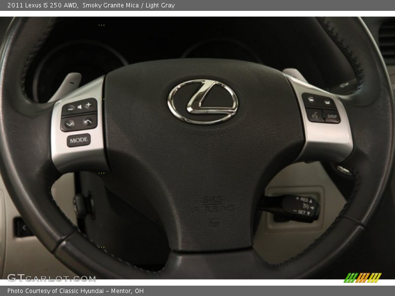 Smoky Granite Mica / Light Gray 2011 Lexus IS 250 AWD