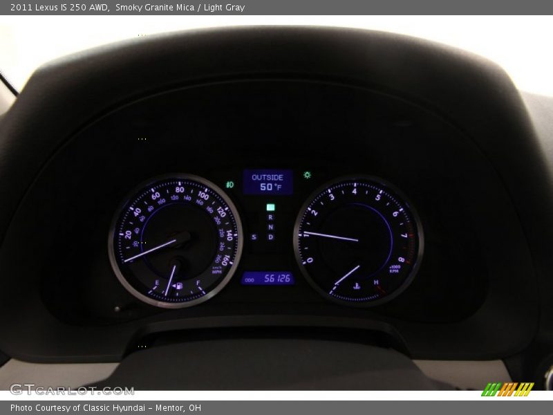 Smoky Granite Mica / Light Gray 2011 Lexus IS 250 AWD
