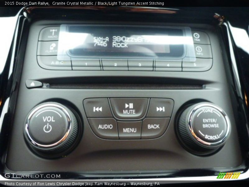 Granite Crystal Metallic / Black/Light Tungsten Accent Stitching 2015 Dodge Dart Rallye