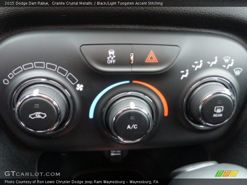 Granite Crystal Metallic / Black/Light Tungsten Accent Stitching 2015 Dodge Dart Rallye