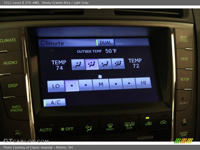 Smoky Granite Mica / Light Gray 2011 Lexus IS 250 AWD