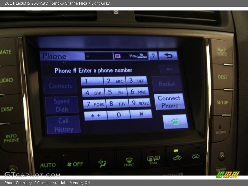 Smoky Granite Mica / Light Gray 2011 Lexus IS 250 AWD