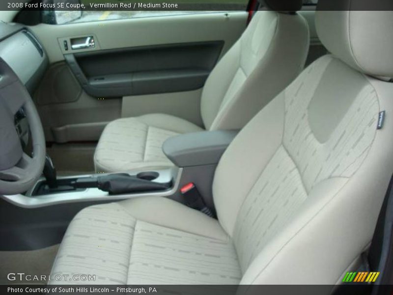 Vermillion Red / Medium Stone 2008 Ford Focus SE Coupe