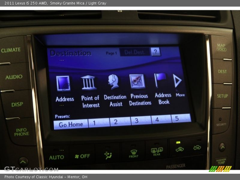 Smoky Granite Mica / Light Gray 2011 Lexus IS 250 AWD