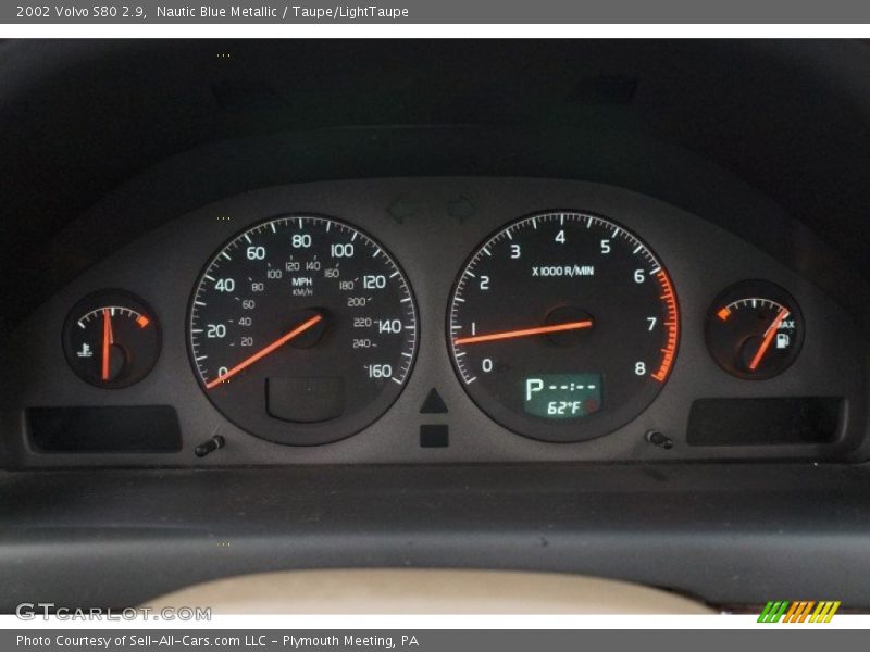 Nautic Blue Metallic / Taupe/LightTaupe 2002 Volvo S80 2.9