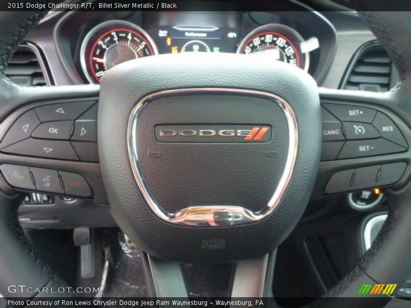 Billet Silver Metallic / Black 2015 Dodge Challenger R/T