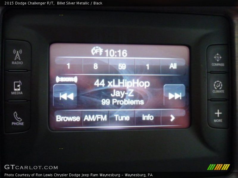 Billet Silver Metallic / Black 2015 Dodge Challenger R/T