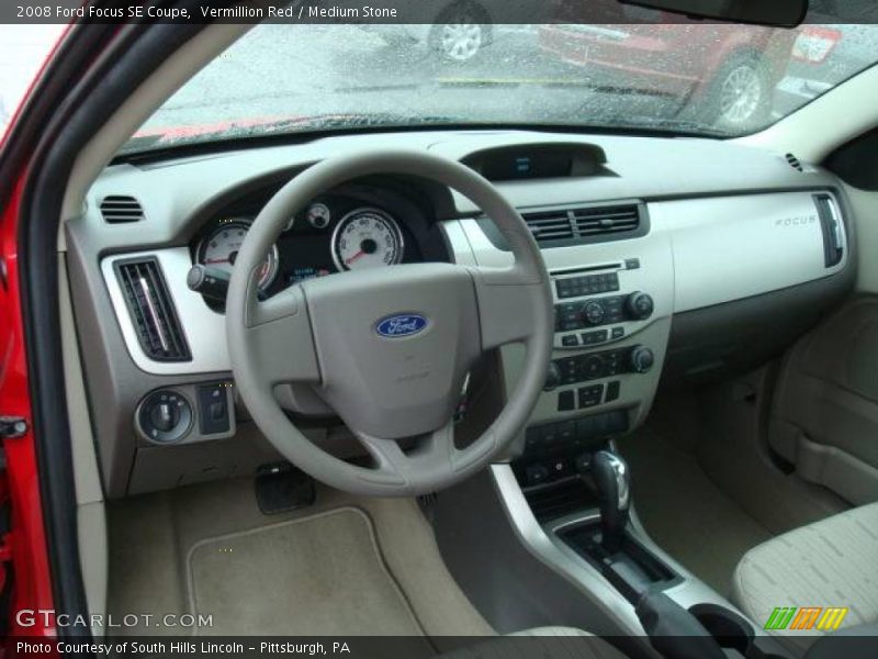 Vermillion Red / Medium Stone 2008 Ford Focus SE Coupe