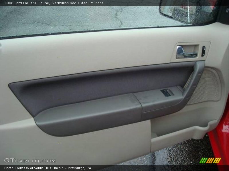 Vermillion Red / Medium Stone 2008 Ford Focus SE Coupe