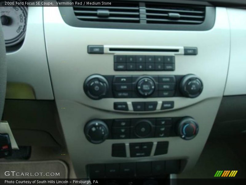 Vermillion Red / Medium Stone 2008 Ford Focus SE Coupe