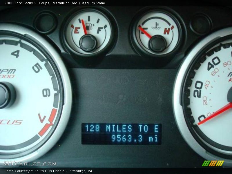 Vermillion Red / Medium Stone 2008 Ford Focus SE Coupe