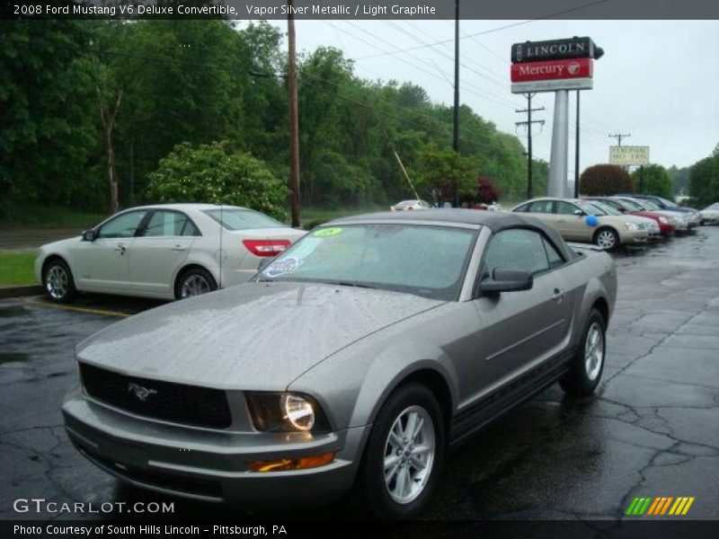 Vapor Silver Metallic / Light Graphite 2008 Ford Mustang V6 Deluxe Convertible