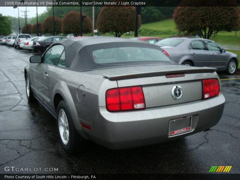 Vapor Silver Metallic / Light Graphite 2008 Ford Mustang V6 Deluxe Convertible