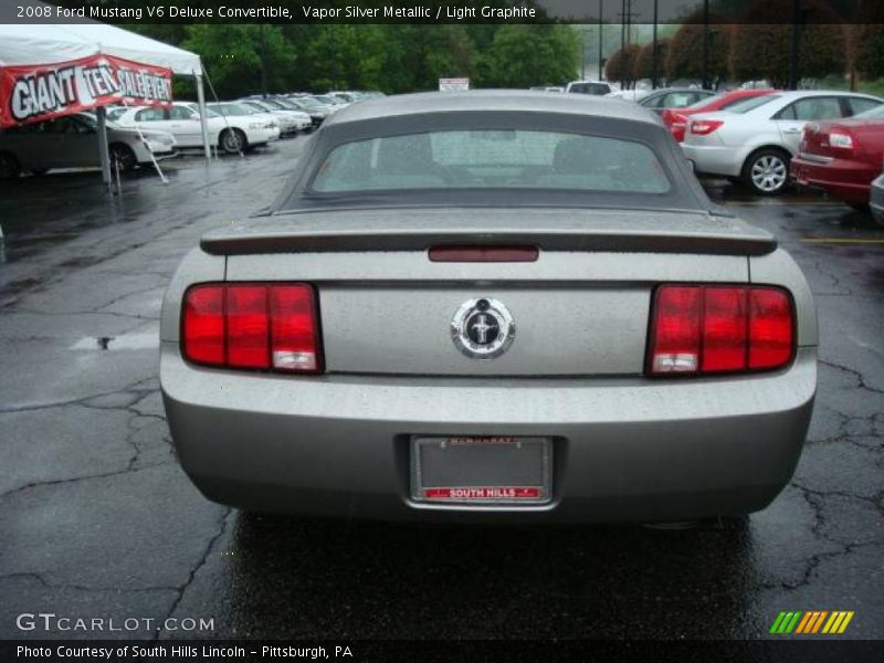 Vapor Silver Metallic / Light Graphite 2008 Ford Mustang V6 Deluxe Convertible