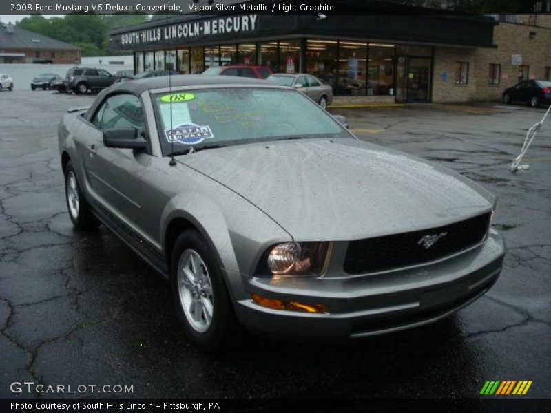 Vapor Silver Metallic / Light Graphite 2008 Ford Mustang V6 Deluxe Convertible