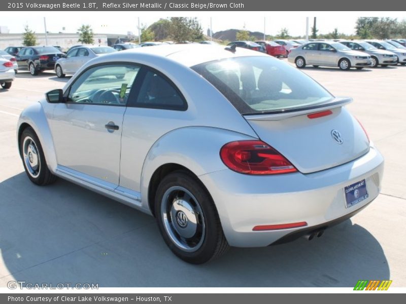 Reflex Silver Metallic / Classic Beige/Brown Cloth 2015 Volkswagen Beetle 1.8T