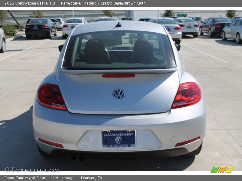 Reflex Silver Metallic / Classic Beige/Brown Cloth 2015 Volkswagen Beetle 1.8T